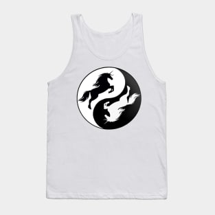 Yin Yang Unicorn Tank Top